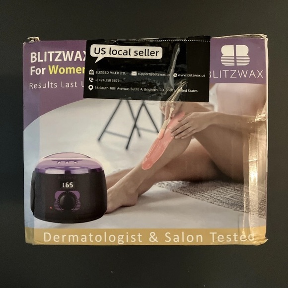 BLITZWAX Brazilian Bikini Body Waxing Hair Removal Kit Warmer 6 Wax Bags Include - Picture 7 of 9